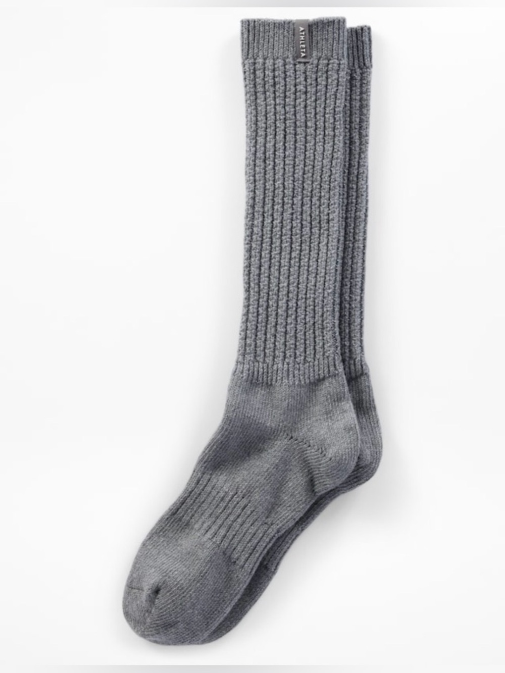 Athleta Cloud Cable Scrunch Sock in Gray| S/M